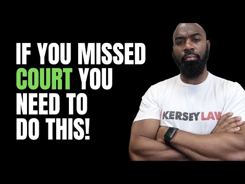 What happens if you accidentally miss a court date?