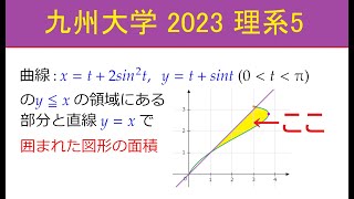 【高校数学】九州大学 2023 理系5【190 ★★★☆☆ #数学 #大学入試 #平面図形】