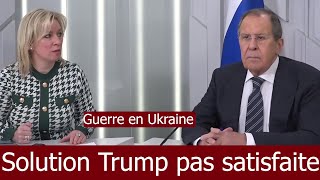 Ukraine : La Russie n'accepte pas le plan de Trump!