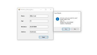 How to Create a Multiple Lines or New Lines in Messagbox - VB.net