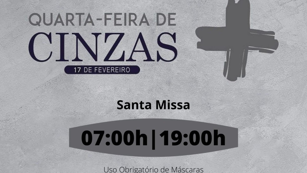 Santa Missa - Quarta - Feira De Cinzas - YouTube