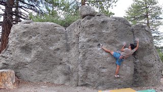 Hartley Springs Bouldering: Wet Wonder (V6)