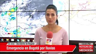 Fuertes lluvias generan múltiples emergencias en Bogotá