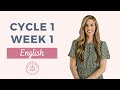 CC Cycle 1 Week 1 English