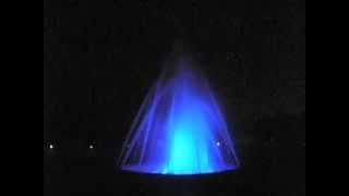 モエレ沼公園夜の海の噴水：Moerenuma park fountain at night(Sea Fountain)