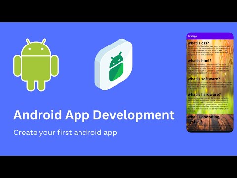 Create Our First Android App || Android App Development Tutorial ...