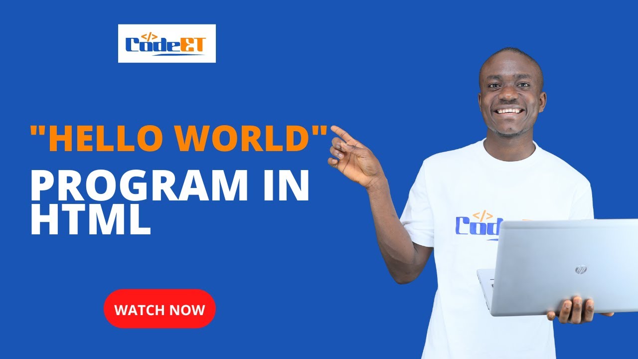 Html Hello World Program Youtube