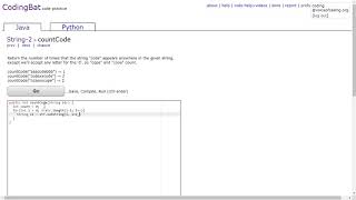 String-2 (countCode) Java Tutorial || Codingbat.com