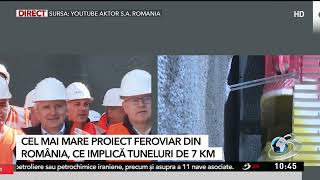 Cel mai mare proiect feroviar din România, care implică tuneluri de 7 km