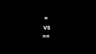 #Python Equal vs Double Equal Sign? #datascience #coding #programming #learnpython #ai