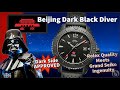 If Rolex & Grand Seiko Made A Submariner — Beijing Watches Dark Black Diver 42mm 200m Dive Watch