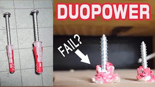 Duo Power Anchors Failing? DuoPower Anchor Review Drywall / Plasterboard / Concrete Anchor or Plug