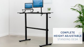 DESK-M55TB Crank Height Adjustable 55” Desk by VIVO