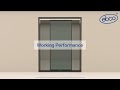 sliding door system 100 soft close for al. framed door