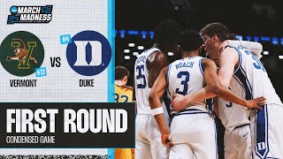 Duke vs. Vermont - First Round NCAA Tournament extended highlights