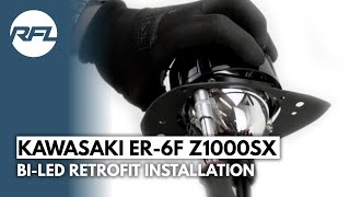 Kawasaki Ninja 650 R / ER-6F / Z1000SX 09-11 Bi-Led headlight upgrade kit - DIY Custom retrofit kit