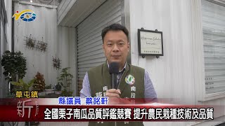 20230117 南投縣議會 民議新聞 全國栗子南瓜品質評鑑競賽 提升農民栽種技術及品質(縣議員 蔡銘軒)