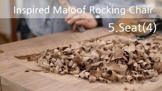 Inspired Sam maloof rocking chair 5.Seat(4)(Eng sub)