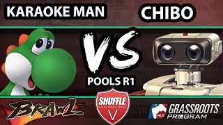 Shuffle V - Karaoke Man (Yoshi) Vs. ChiboSempai (R.O.B.) - Pools - SSBB