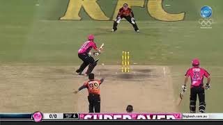 The first Super Over in Big Bash history.What was Steve Smith Thinking?           Please Subscribe o