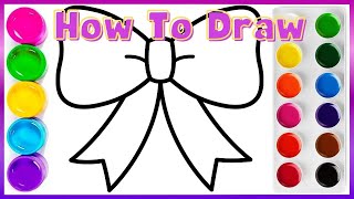 bolalar uchun qanday chizish mumkin? how to draw a bow with cute heart shape for kids?
