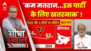 Sandeep Chaudhary: कम वोटिंग से किस पार्टी को होगा तगड़ा नुकसान ? वरिष्ठ पत्रकार ने बताया | ABP News