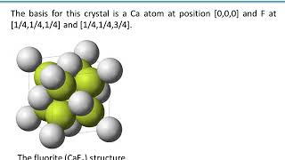 X-ray Diffraction, structure determination: CaF2