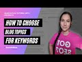 How to Choose Blog Topics for Keywords | SearchAtlas Tutorial