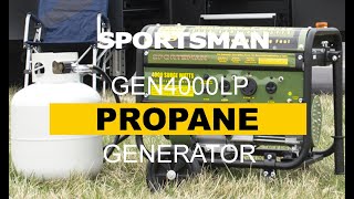 Reliable 4000 Watt Sportsman Generator Runs on Liquid Propane