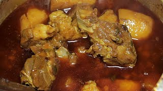 QUICK \u0026 SIMPLE MUTTON CURRY RECIPE | SPECIAL PRESSURE COOKER MUTTON CURRY | ALOO MUTTON CURRY