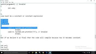 Java Control Flow || Selection Statement || Part-2