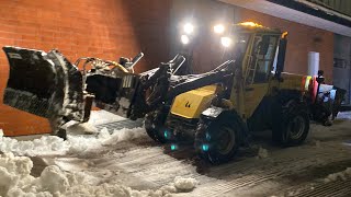 Taloix Wille 455 with Pome Snowplow plowing snow in Malminkartano, Helsinki