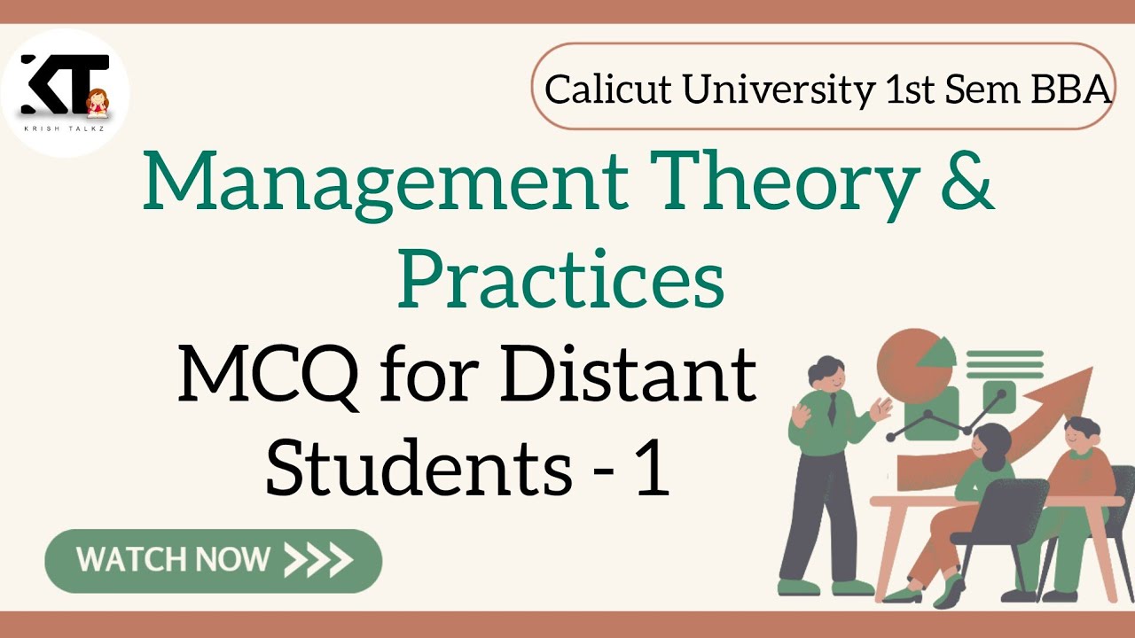 Calicut University 1st Sem Bba Management Theory Practices Mcq Part 1 Calicut University 1st Sem Bba Management Theory Practices Mcq Part 1