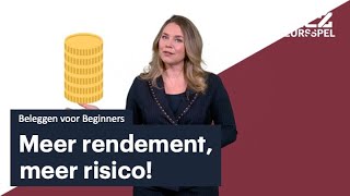 Beursspel Academy: Beleggen voor Beginners Les 1 - Rendement = risico