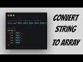 Convert string with  separate commas to an array | PHP | Laravel