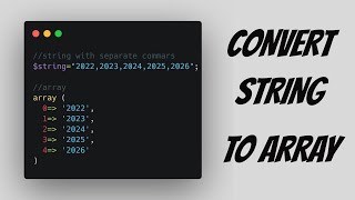 Convert string with separate commas to an array | PHP | Laravel