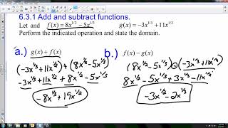 6.3 Perform Function Operations and Composition
