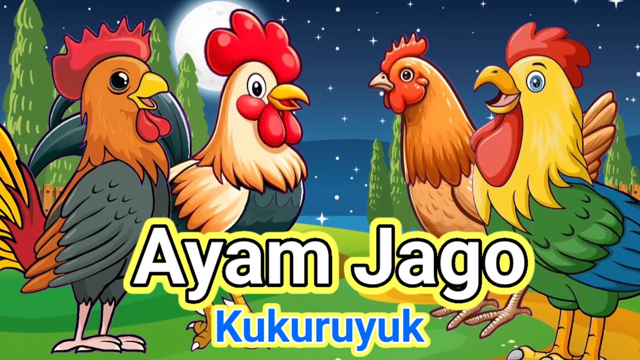 Lagu Anak 🇮🇩 Kuku Kukuruyuk - Lagu Ayam Jago Dan Pok Ame Ame Cilukba ...