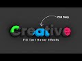 Creative Fill Text Hover Effects | CSS Only Text Hover Effects
