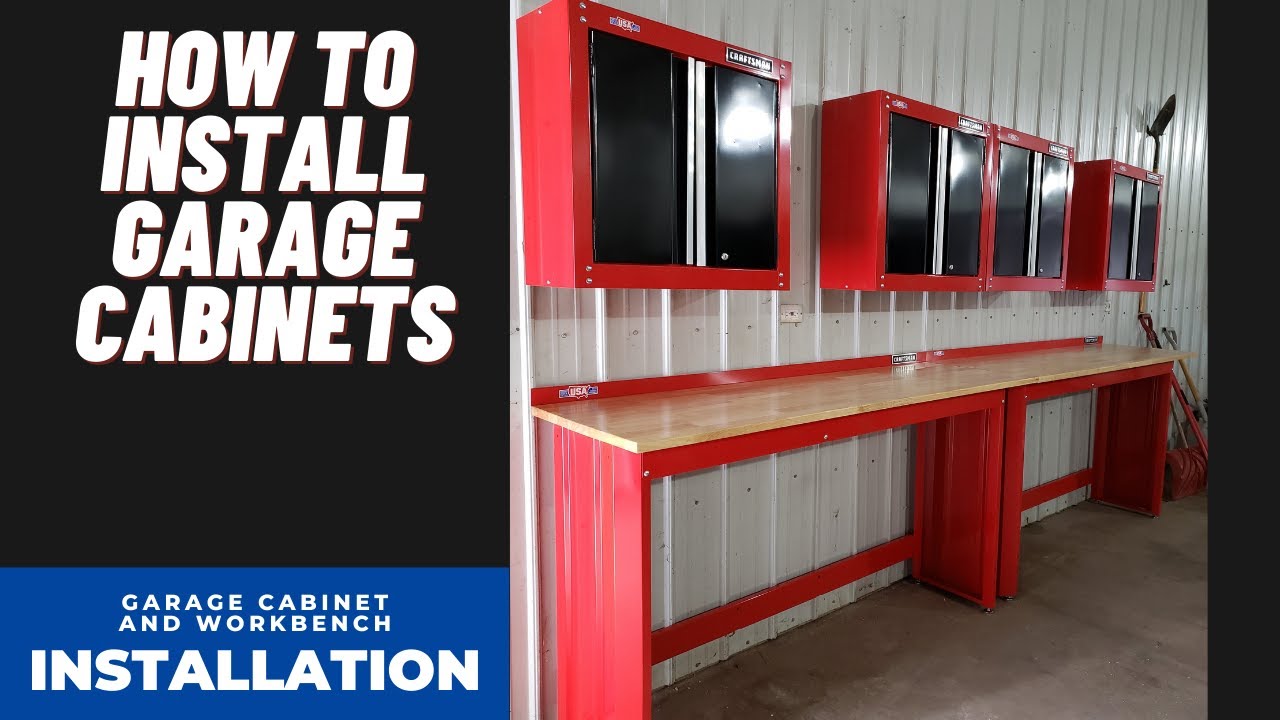 How To Install Cabinets In Your Garage Part 3 Craftsman Handyman