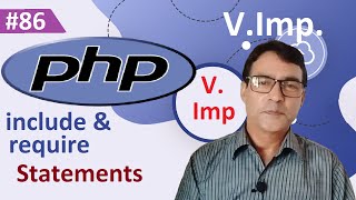 PHP include and require statement | PHP tutorial for beginners lesson - 86