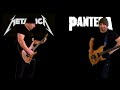 metallica vs pantera guitar riffs battle