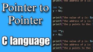 "Pointer to Pointer in C Language: Understanding Double Pointers for Efficient Programming"