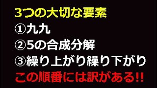 【暗算自宅トレーニング方法】3つの大切な要素の順番には訳がある!!