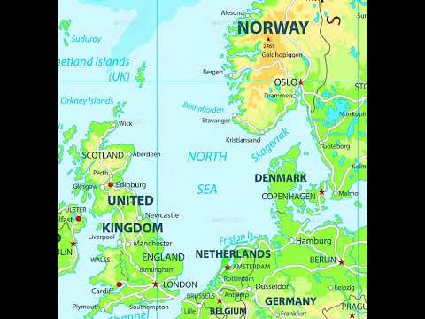 What country is the North Sea in?