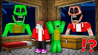 JJ and Mikey HIDE from Scary JJ and Mikey Mimics in Minecraft - Maizen ?!