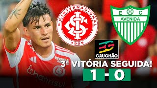 INTER BATE O AVENIDA COM GOL DE BERNABEI E CHEGA A 3ª VITÓRIA SEGUIDA! INTERNACIONAL 1 x 0 AVENIDA