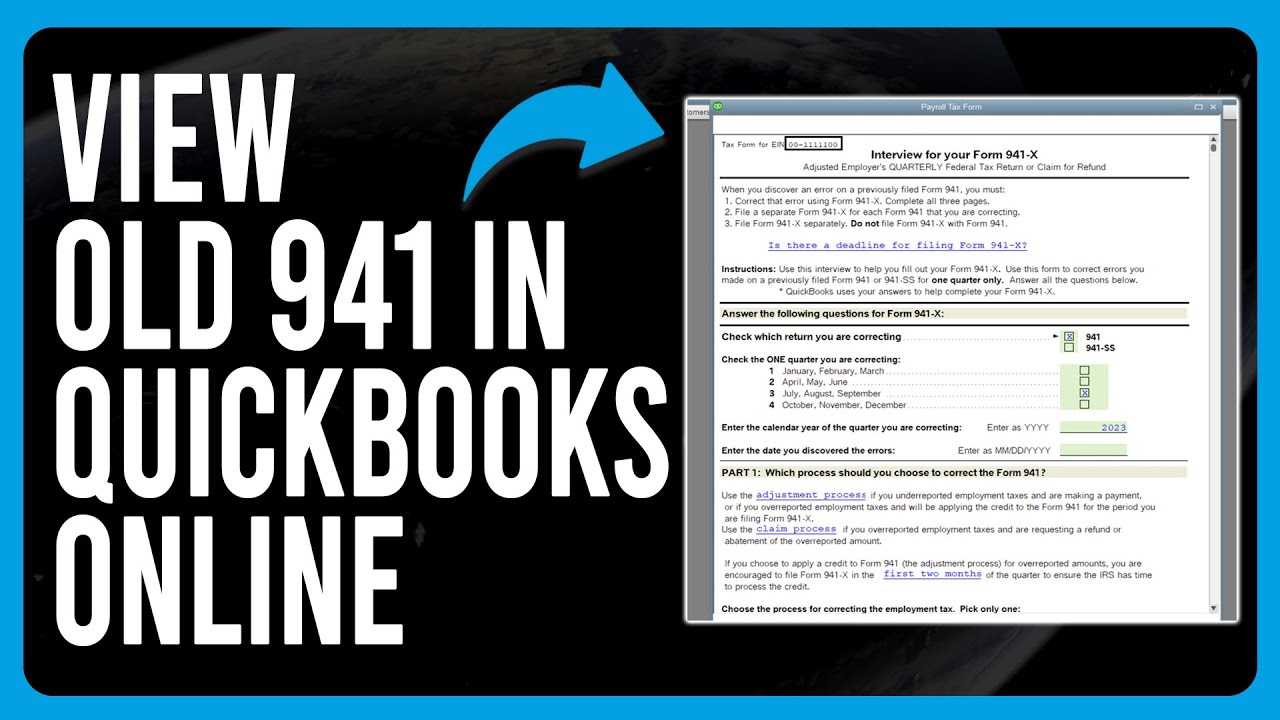 How To View Old 941 In QuickBooks Online (Tutorial To Find Old 941 In ...