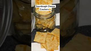 Sourdough discard cheese crackers are so good!! #shorts #sourdough #sourdoughdiscard #crackers