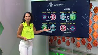 Globo Esporte RS - Semifinais do Gauchão terão duelo entre interior x capital